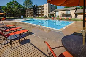 Denver apartment for rent - Pool Side Relaxing Area With Sundeck at Monaco Lakes, Denver, CO