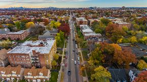 East Orange apartment for rent - an aerial view of the city