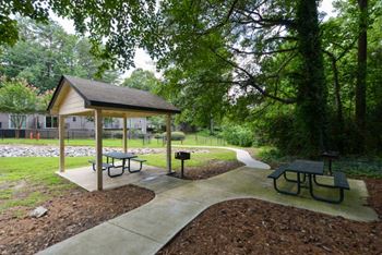 Picnic area with bbq grills
