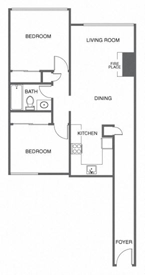 San Francisco apartment for rent - 2 bedroom 1 bathroom