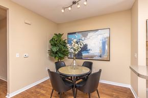 Jacksonville apartment for rent - A dining room with a table and chairs.