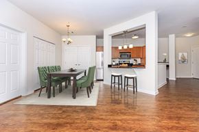 Middletown apartment for rent - A kitchen with a dining table and chairs.
