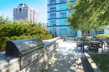 Outdoor grilling/dining area