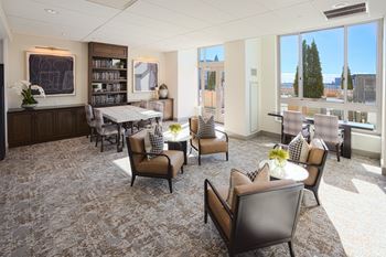 Co-working space with private pods