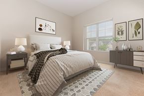 Meriden apartment for rent - A bedroom with a large bed and a window.