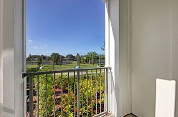 Great views from the private patio 