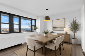 Atlantic Highlands apartment for rent - A dining room with a table set for four.