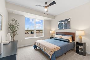 Maplewood apartment for rent - A bedroom at Oberon Apartments in Maplewood, MN.