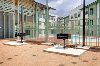 Patio and grill stations