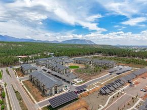 Flagstaff apartment for rent - Aerial exterior shot of Sierra on 66 in Flagstaff, Arizona featuring the full apartment community layout