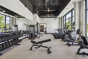 Minneapolis apartment for rent - The fitness center at Canvas Apartments in Minneapolis, MN.