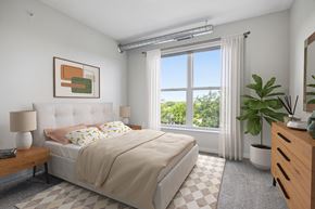 Minneapolis apartment for rent - A bedroom at Canvas Apartments in Minneapolis, MN.