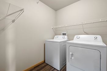 Full-size washer and dryer in every unit