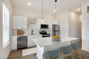 Port Charlotte apartment for rent - A staged alcove kitchen at Marisol in Port Charlotte, FL.