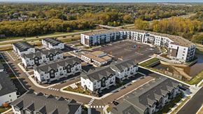 Oakdale townhouse for rent - Aerial exteriors at The Espen Residences in Oakdale, MN.