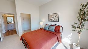 Oakdale townhouse for rent - Apartment model bedroom at The Espen Residences in Oakdale, MN.