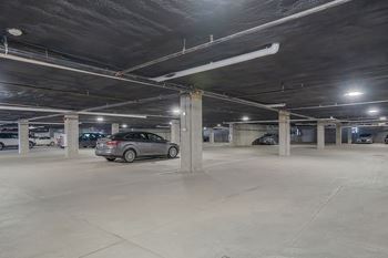 Parking garage at solis at jackson station in salt lake city, utah.