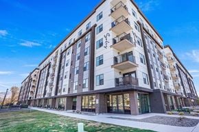 Salt Lake City apartment for rent - The exterior of the building at Solis at Jackson Station in Salt Lake City, Utah.