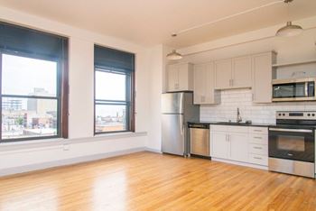 High ceilings and expansive windows
