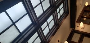 Lewistown apartment for rent - a view of the windows in the ceiling