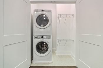 Stacked washer dryer