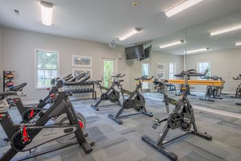 Modern fitness center
