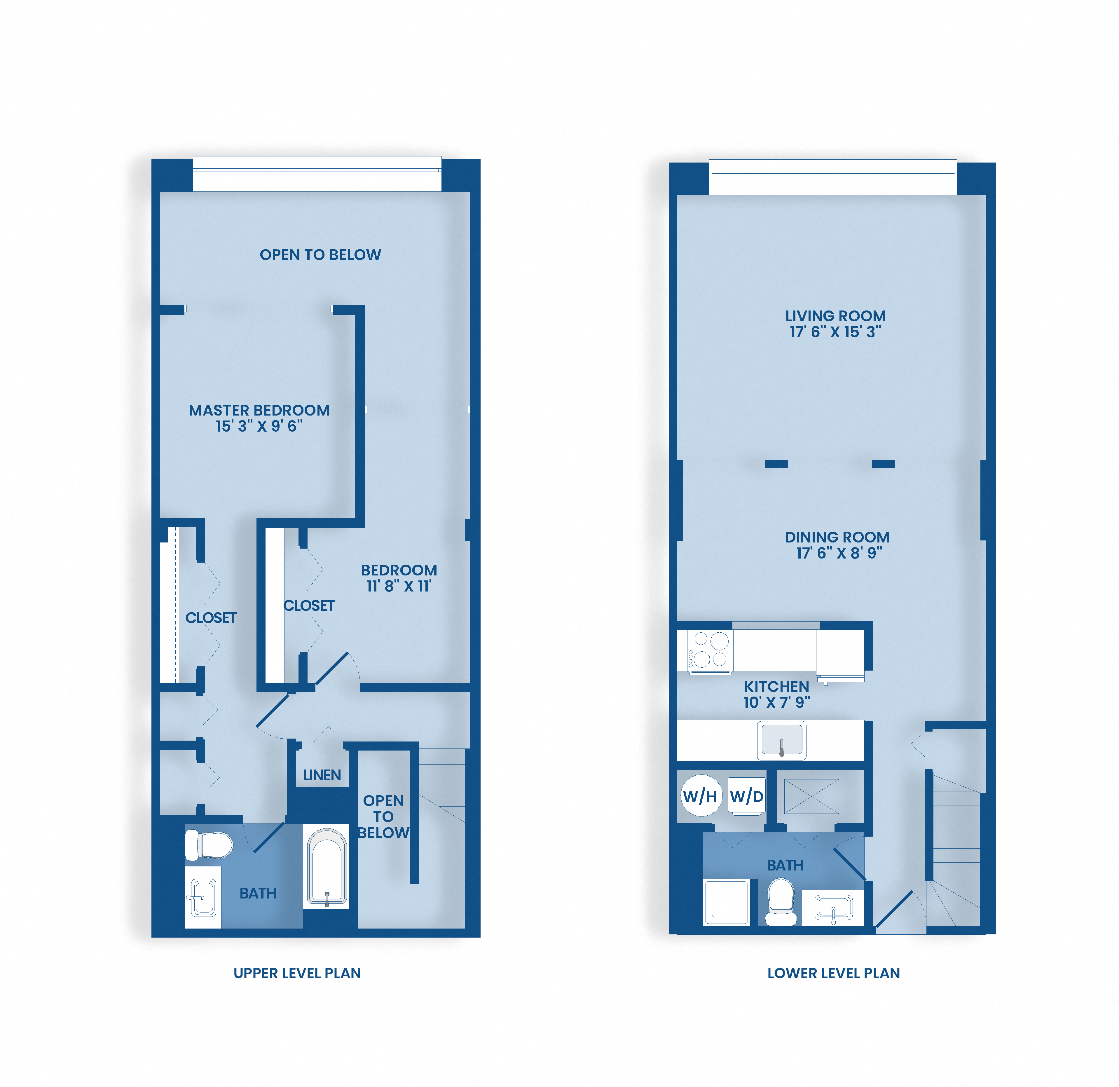 Floor plan for 2 beds, 2 baths, 1394 sqft