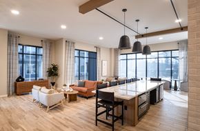 Chantilly apartment for rent - A modern kitchen with a dining at The William, Chantilly Virginia