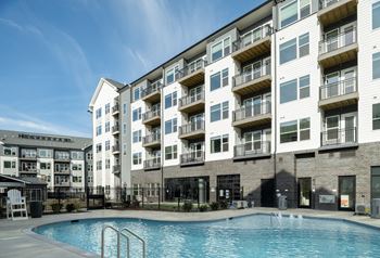 Pool with building exterior