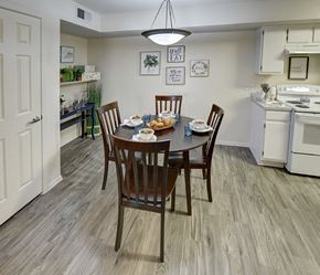 Casa Grande apartment for rent - A dining room with a table set for four.at Cottonwood Crossing, Casa Grande  