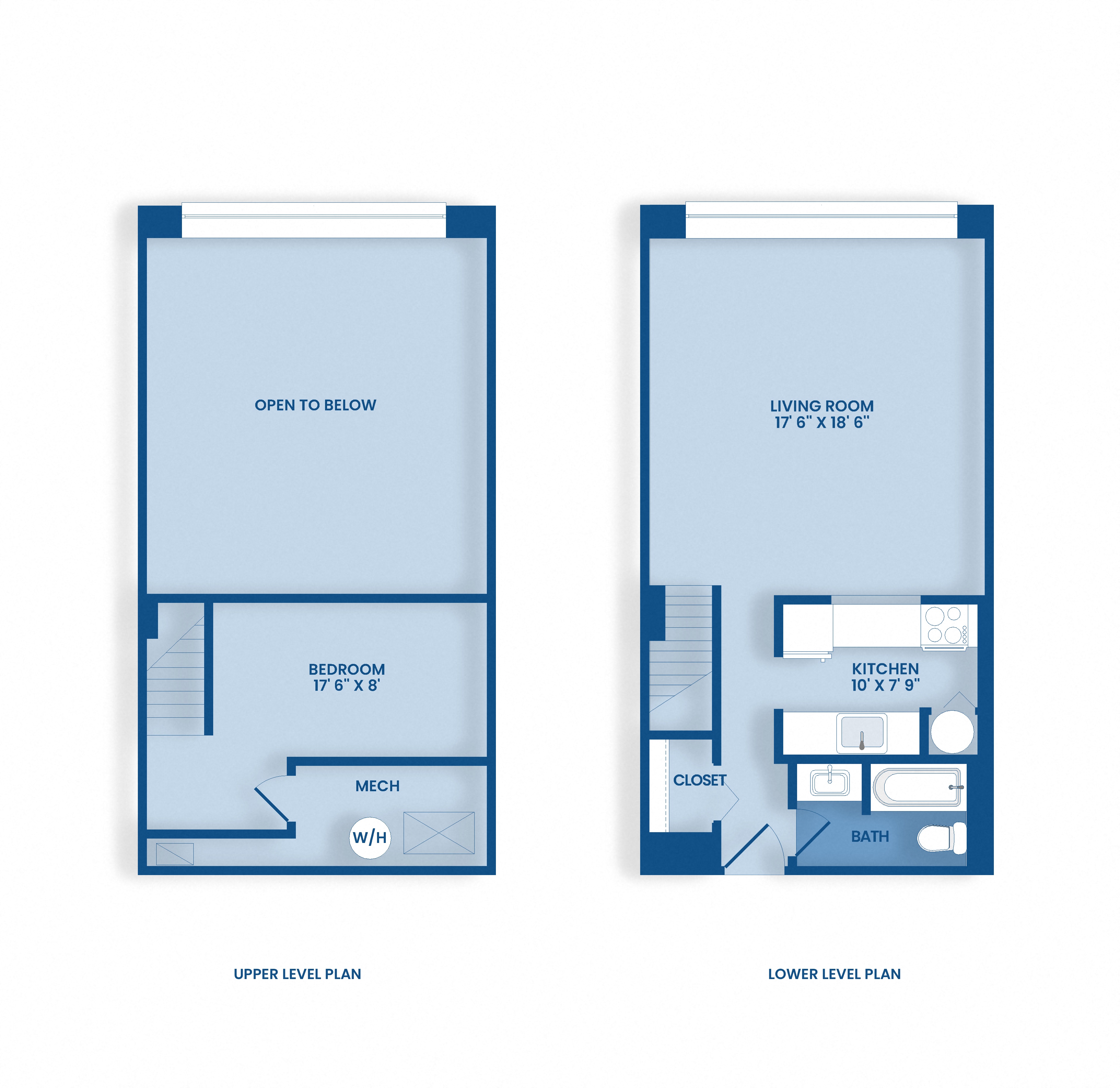 Floor plan for 1 bed, 1 bath, 814 sqft