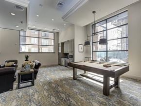 Baltimore apartment for rent - a games room with a pool table at The Gunther, Maryland, 21224
