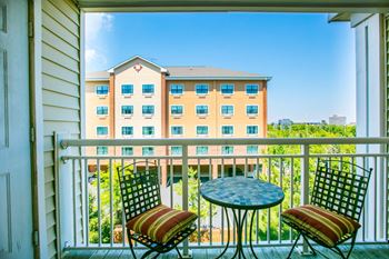 Private balcony and patio