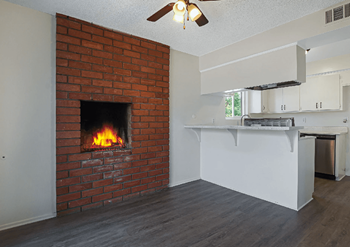 Fireplaces in selected units