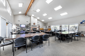 Clubhouse with big screen tv