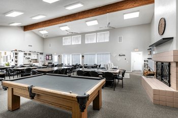 Clubhouse with big screen tv