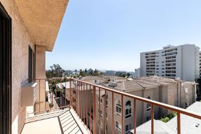 Hollywood multi-family for rent - Private balcony with cityscape and apartment views at Joro Properties Apartments, Hollywood, California
