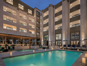 Los Angeles multi-family for rent - Sparkling Pool with Cabanas at The Mansfield at Miracle Mile, Los Angeles, California