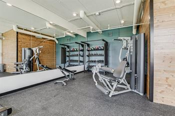Modern fitness center