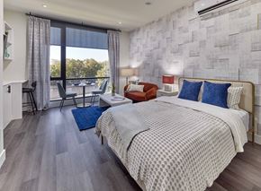 Orange apartment for rent - spacious studio home, oversized windows, custom closets, full size appliances