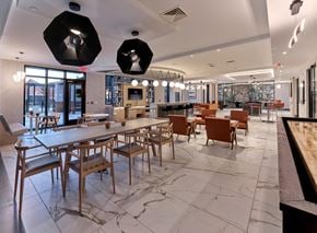 Newark apartment for rent - resident clubroom, billiard, pool table, games, private meeting room, indoor outdoor space