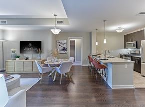 Lyndhurst apartment for rent - Open concept kitchen and dining area at Vermella Lyndhurst apartments, Lyndhurst, NJ