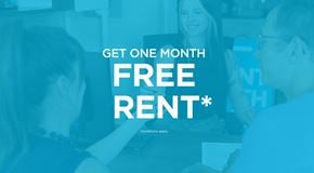 Ottawa apartment for rent - A promotional image offering a free one month rent.