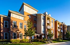 Hanover apartment for rent - A row of apartment buildings with trees in front.
