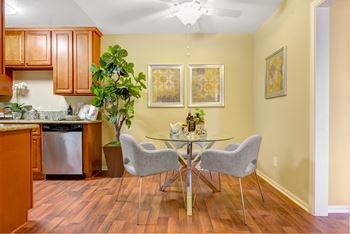 Celling fan in dining table