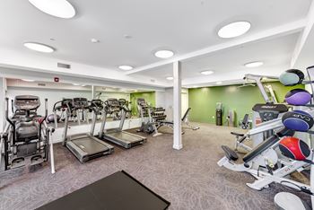 Fully equipped fitness center with cardio & strength training