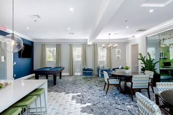 Lounge with workspace