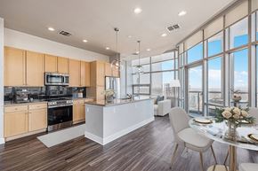 Denver apartment for rent - Kitchen And Dining Area at 1600 Glenarm Place, Denver, Colorado