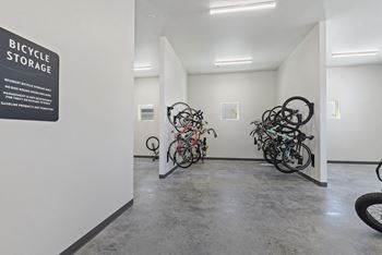 Controlled access bike storage