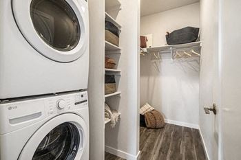 Full size, front-loading washer & dryer